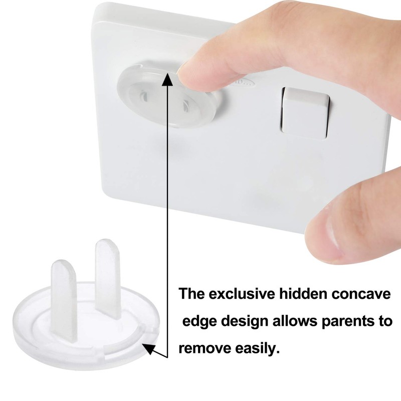 PandaEar Outlet Plug Covers(52 Pack) Clear Child Proof Electrical Protector