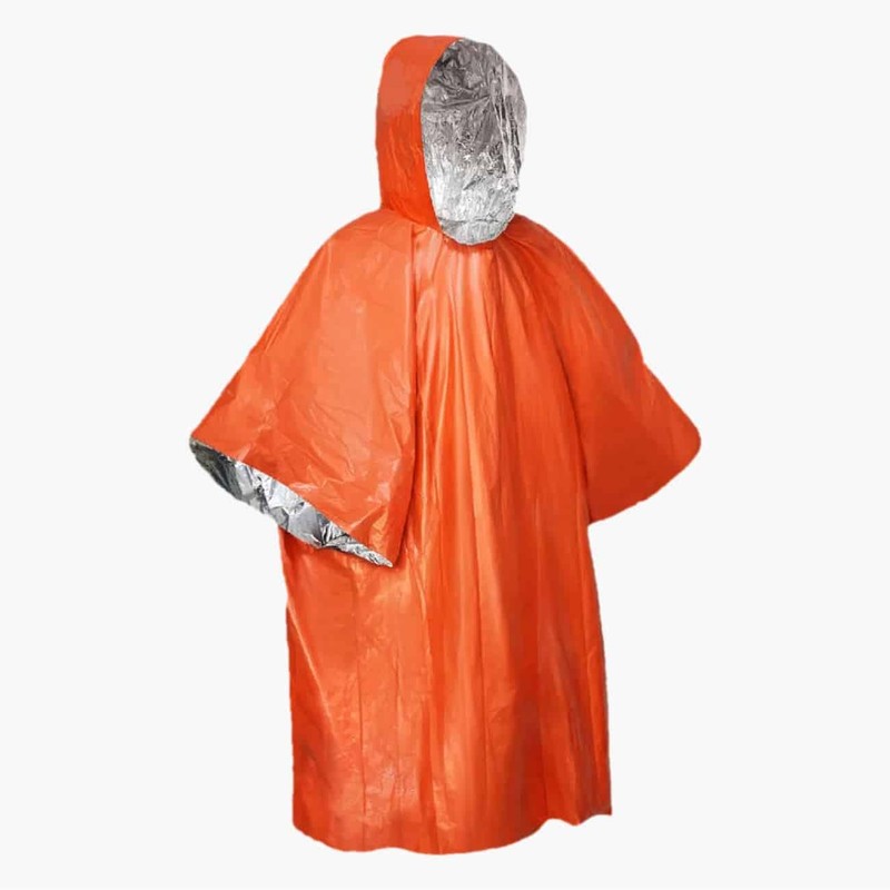 Lomo Orange Reflective Emergency Poncho