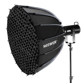 NEEWER Parabolic Softbox Kit, 35.4" Bowens Mount Soft Box with Light Diffusers for Studio Photography Video Recording Streaming Lighting Compatible with Aputure 120d Compatible with Godox SL60w, NS72P