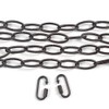 GEPOW 20 Feet Bronze Light Fixture Chain, Extra Chandelier Pendant