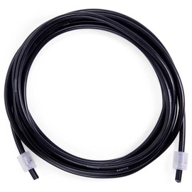 EliteSRS, PVC Jump Rope Cord, 10' Rope with Snap-Lock Cord Ends, 5mm Thick, Black