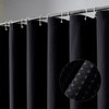 OVZME Extra Long Shower Curtain Set- 96 Inch Long Waffle
