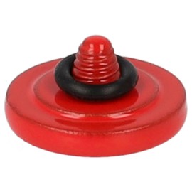 vhbw Shutter Release Button Compatible with Minolta SR-7, XD7 Camera - Ergonomic Replacement Button, Metal, Red