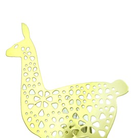 Treasure Gurus Gold Llama Nightlight Kids Room Plug-in Safety Night Lamp Light Childrens Bedroom Nursery Decor
