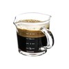 QWORK Espresso Shot Glass with Handle, 4 Pack 3-Ounce Double