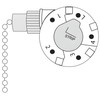 ZE-268S5 ZH 4 Speed 5 Wire Pull Chain Ceiling Fan