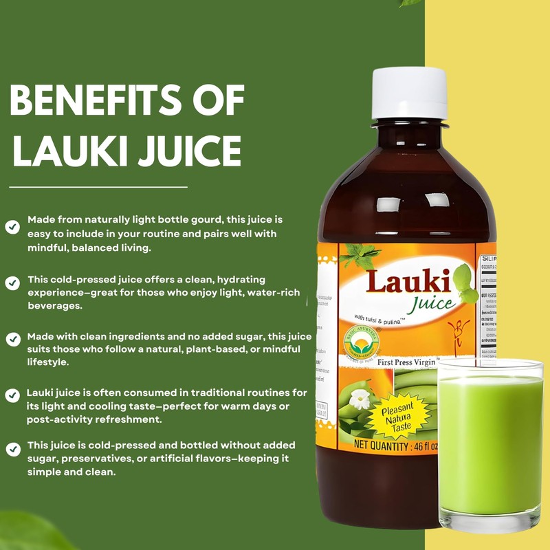 Basic Ayurveda Bottle Gourd Juice – 16.23 Fl Oz (480ml)