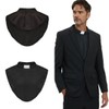 2pcs in Pack Unisex Clergy Black Tab Collar Clerical Bib