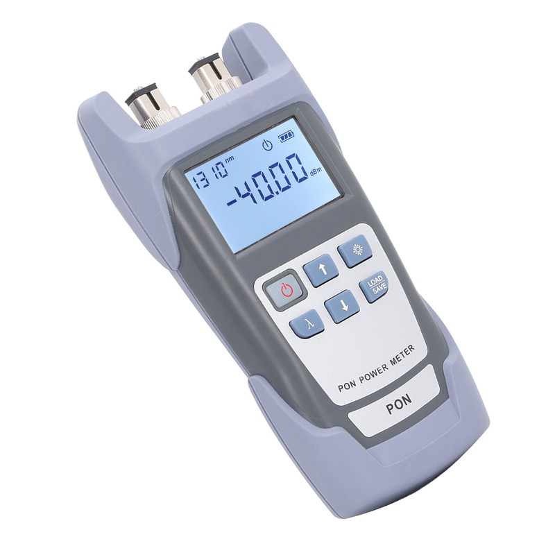 PON Optical Power Meter Fiber Port Checker Red Light Test