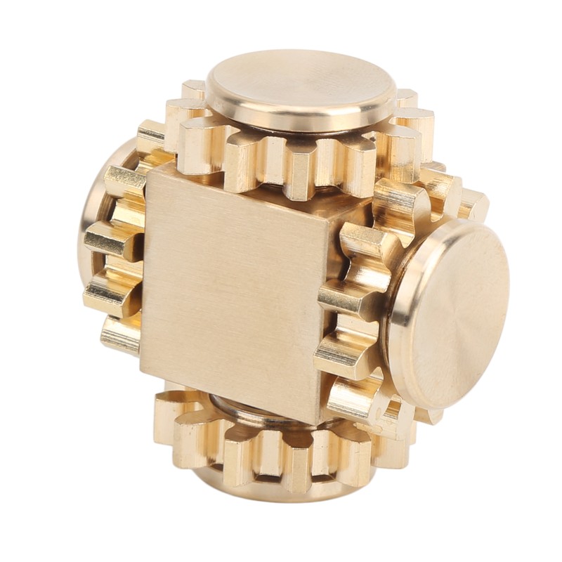 Cube Shaped Gear Fingertip Gyroscope Decompression Toys Stress Relief for