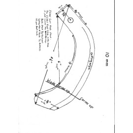 10 mm blue rotary tiller tines 1 left blade