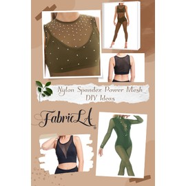 Power Mesh Fabric | 4-Way Stretch Nylon Mesh Fabric | Lightweight Sheer Nylon Spandex Stretch Mesh Netting | 3 Yards Mesh | 60" inch Wide | Grey