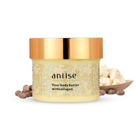 Aniise- Crema corporal Fleur con colágeno para una piel radiante, iluminada y suave, cargada con coco