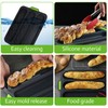 SNSYGN Baguette Baking Tray, 3 Cavity French Bread Pan Non-Stick