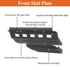 Hooke Road Front Skid Plate Textured Black Steel Offroad Accessories