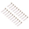 sourcing map 20 Pcs Piezo Discs 10mm Acoustic Pickup Transducer