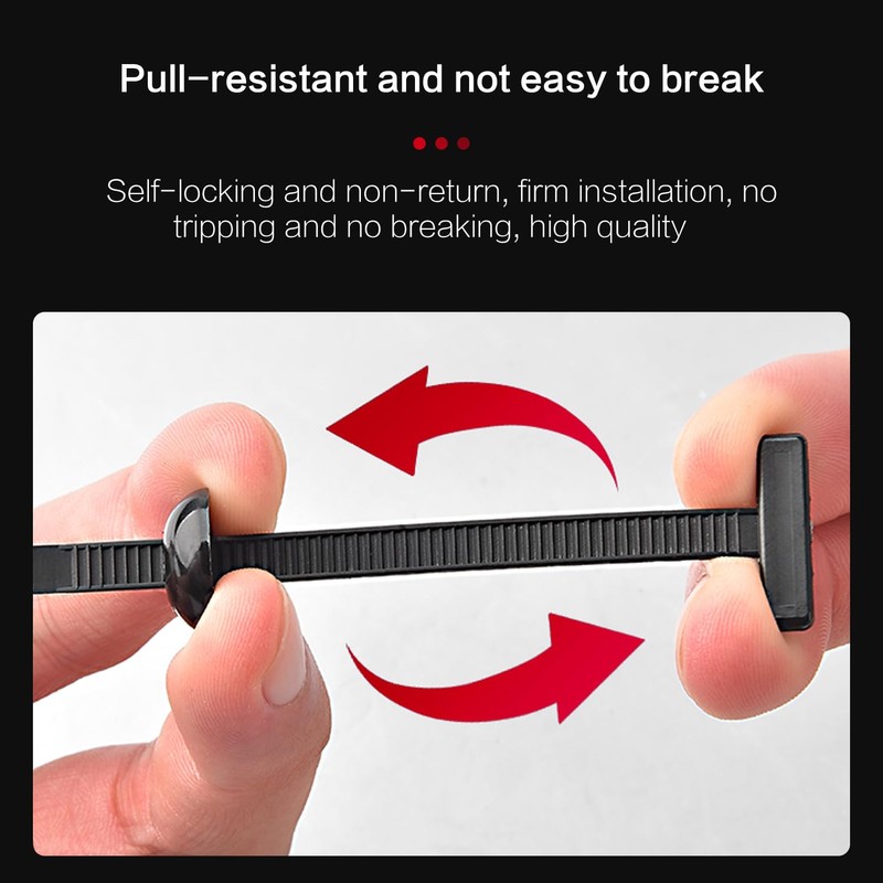 Nylon Universal Cable Tie Buckle, Heavy Duty Zip Ties (with