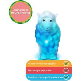 WOW! Stuff CoComelon Color Learning Musical Sheep Night Light Nursery Rhyme Interactive