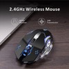 Uciefy Q85 Rechargeable Wireless Gaming Mouse, 2.4G LED Optical Silent