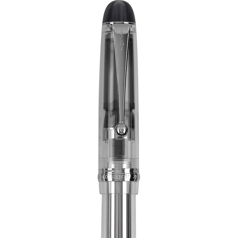 PILOT Custom 74 Fountain Pen, Clear Barrel, Fine Nib (60455)