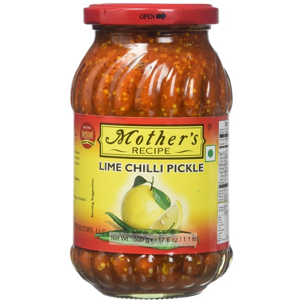 Mother's Recipe Lime Chilli Pickle - 500g (17.6 Oz)