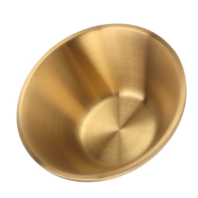 304 Stainless Steel Salad Bowl Double Layer Metal Round Bowl