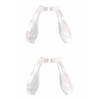 PERFFITT Clear Transparent Rubber Silicon Conjoined Saddle Anti-Slip Nose Bridge