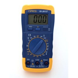 JCM 60-JM107 Digital Multimeter – Auto-Ranging Handheld Tester for AC/DC Voltage, Current, Resistance, hFE, Diode, Frequency, Capacitance & Continuity – Backlit LCD, 1999 Count – Technicians & DIY