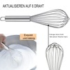 6 Inch Small Whisk Mini Stainless Steel Whisk for Mixing,