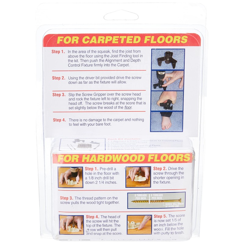 GBW Squeeeeek No More 3233 Kit Eliminates Floor Squeak Through