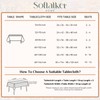 Softalker Autumn Tablecloth Washable 140 x 240 cm Jacquard 210