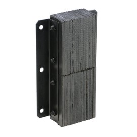 Vestil V-1120-4.5 Rubber Vertical Laminated Dock Bumper, 11" Width, 20" Height, 4.5" Depth