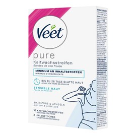 VEET Cold Wax Stripes Bikini Zone & Armpits Pack of 16