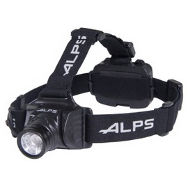 ALPS Mountaineering Linterna frontal 250, color negro