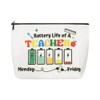 Teacher Appreciation Makeup Bag Gifts Women Female Travel Toiletry Bag