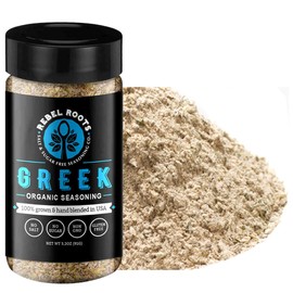 USDA Organic Salt Free Seasoning, No Salt Seasoning, Non-GMO Certified, Sugar Free Seasoning, Meal Prep Seasoning, All Natural, 100% Made in USA (Greek, 3 Pack)