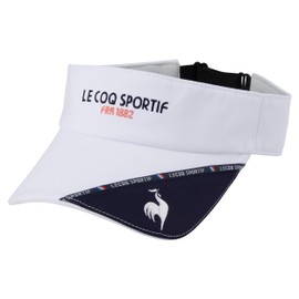 Cox Sportif QGCXJC52 Women's Visor, Logo Piping, Adjuster Rubber, Fit, Sweat Absorbent, Quick Drying, Antibacterial, Odor Resistant, Golf, WH00 (white)