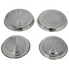 CookSpace 4 Piece Stainless Steel Round Pull On Hob Cover