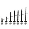 BAAB FASTENER 180PCS Wood Screws Assortment, M3.5 Black Screws Coarse