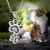 QGJNSGC Urn Necklace for Ashes Dog Pet Ash Necklace Paw