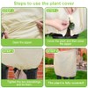 Tesmotor Winter Plant Fleece Frost Protection Cover, Plant Warming Jackets