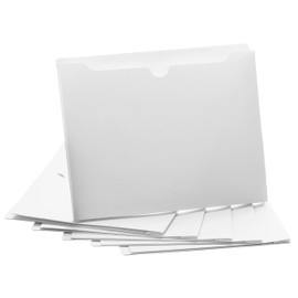 White File Jackets, 2 Inch Expansion, Letter Size, Reinforced Straight-Cut Tab, 6 Pack