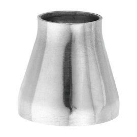 PATIKIL Concentric Reducer Steel Butt Weld 304 Stainless Tube Increaser Pipe Fittings for Food Beverage HVAC Plumbing, 2" to 1 1/4"