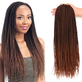 7Packs/Lot Box Braids Crochet Hair Extensions Pre looped Crochet Hair Crochet Braids Box Braid Crochet Hair Crochet Braids Hair for Black Women (18Inch(Pack of 7), T-30)
