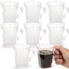 Blue Sky Clear Square 8.5oz Disposable Plastic Coffee Mugs -