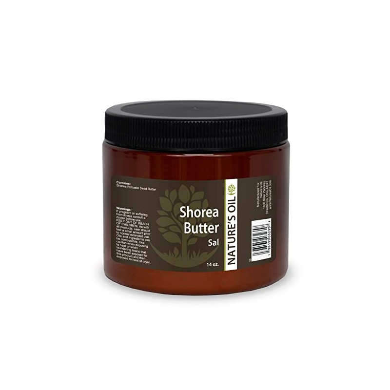 Nature's Oil Shorea (Sal) Butter, Naturally Refined, 14oz