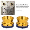 1 Pair NAB Hub Adapters Polished Aluminum Alloy Universal Loading