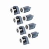 8Pcs Shower Door Rollers Shower Door Runners/Wheels/Pulleys/Guides Home Bathroom DIY