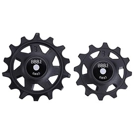 BBB Cycling, 2x 12-14-T Rear Derailleur RollerBoys Jockey Wheel Pulley Narrow/Wide for Urban and Road Bikes, SRAM 12-Speed MTB System Compatible
