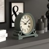 JONES CLOCKS® Saloon Table Clock | Traditional Double Scroll Design